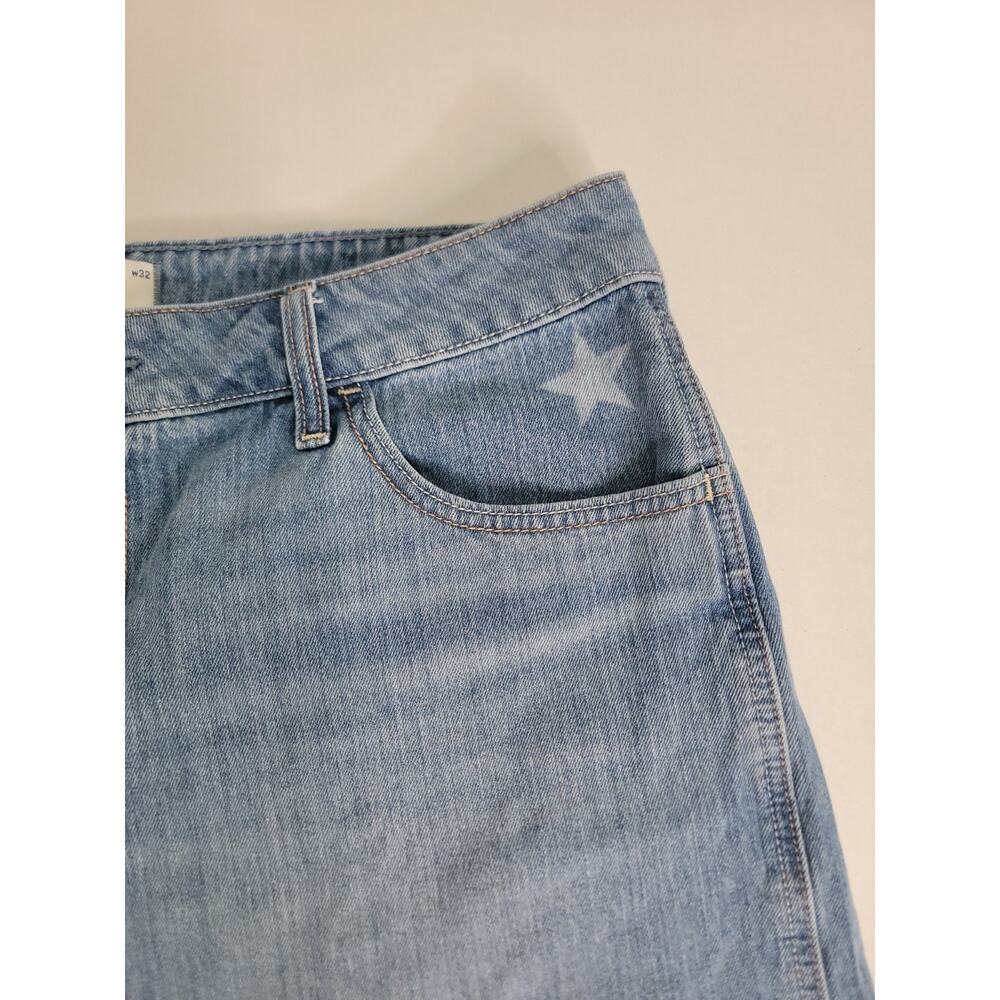 Hollister Jean Shorts Womens SZ 32 Low Rise Baggy Jort Cutoff 100% Cotton - Picture 3 of 8